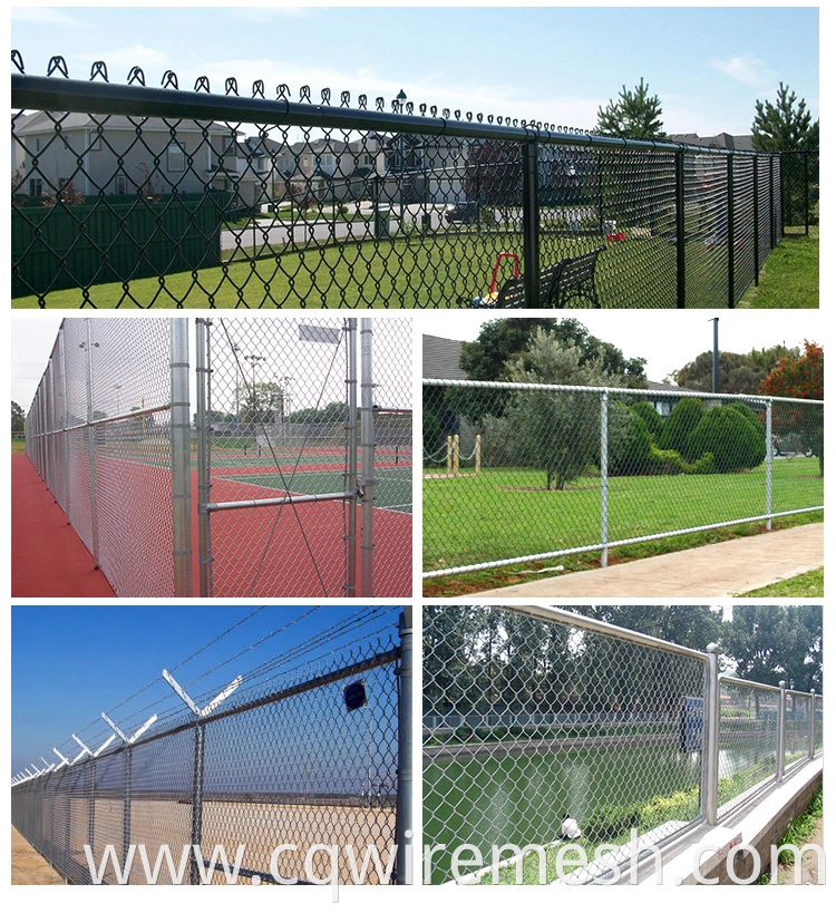 High Quality Used Hot Dipped Galvanized PVC Coated Chain Link Fence